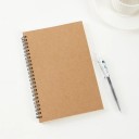 Cuaderno espiral estilo retro Bloc de notas con hojas en blanco para dibujar, escribir y bocetar 4
