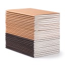 Cuadernos de cuadrícula A5 20,3 x 14 cm en paquete de 5 unidades con 36 hojas y sobre para etiquetar para matemáticas y cálculos en la escuela y la oficina 1