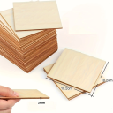 Cuadrados de madera para manualidades, 10 piezas, 10,2 x 10,2 cm, grosor de 2 mm, placas decorativas para bricolaje, pintura, grabado, pirograbado 2
