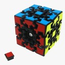 Cube logique avec engrenages Casse-tête rotatif 3D 3x3 pour entraîner la pensée et l'imagination spatiale Plastique ABS Dimension 6 x 6 x 6 cm 4