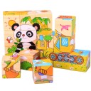 Cubes en bois illustrés 9 pcs 1
