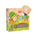 Cubes en bois illustrés 9 pcs 4