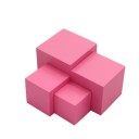 Cubes en bois pour enfants roses 10 pcs 2