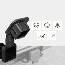 Cubierta de goma universal en la bola de remolque de 2 pulgadas adecuada para SUV, camionetas y turismos sin necesidad de montaje 5