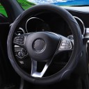 Cubierta de volante de 37 a 38 cm de cuero sintético con empuñaduras moldeadas y costura de colores Sin anillo Para volante redondo 10