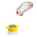 Cubierta expandible a prueba de polvo para taladro 80 × 60 × 126 mm Cubierta protectora de goma contra el polvo Accesorio para taladro eléctrico Adaptador de plástico amarillo 5