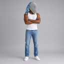Cubierta para casco de soldador Protección de cabeza y cuello Dimensiones 47 x 46,5 cm Universal para la mayoría de cascos Diseño de mundo submarino 5