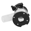 Cubierta para extracción de polvo para fresadora de borde Recogedor de virutas ajustable con salida transparente Cuerpo de aluminio con sujeción rápida a la fresadora 5