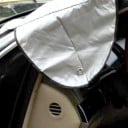 Cubierta protectora para el parabrisas del coche 150 x 70 cm Doble cara Plateada y negra Solapas laterales con ojales metálicos Protección 4