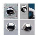 Cubierta redonda de ventilador 100 mm 14x4,4x9,8 cm Acero inoxidable Rejilla de ventilación impermeable Extractor de pared Sellado contra la humedad y plagas 6