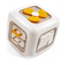 Cubo activo Montessori 6 em 1 8,5 x 8,5 x 8,5 cm Brinquedo sensorial com interruptores, cata-vento e botão Branco Para bebés a partir dos 12 meses 3