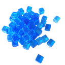 Cubos decorativos 50 pcs 8 × 8 × 8 mm Cubos acrílicos transparentes en varios colores Juego de rompecabezas lógico decoración 5