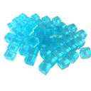 Cuboțe decorative 50 buc 8 × 8 × 8 mm Cuburi acrilice transparente în diferite culori Joc de puzzle logic decorare 9