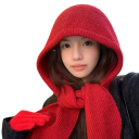 Cubre cabeza de invierno para mujer con ajuste caliente protección de cabeza, cuello y cara capucha de poliéster para clima frío 3