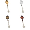 Cucchiaini da tè con pietra decorativa 4 pz 5