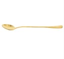 Cucchiaino lungo per limonata in bicchieri alti Cucchiaino metallico con superficie lucida e manico snodato Lunghezza 19,5 cm Larghezza 2,7 5