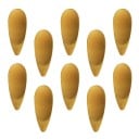 Cucharas de bambú para especias 10 unidades Pequeñas palas para frascos y tarros en la cocina Forma de gota con punta estrecha 10 x 4 cm 3