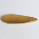 Cucharas de bambú para especias 10 unidades Pequeñas palas para frascos y tarros en la cocina Forma de gota con punta estrecha 10 x 4 cm 4