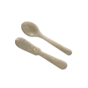 Cucharas de postre y cuchillo para mermelada Utensilios de cocina elegantes Cucharas de café y té para pasteles helados postres Juego 8