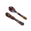 Cucharas de postre y cuchillo para mermelada Utensilios de cocina elegantes Cucharas de café y té para pasteles helados postres Juego 11