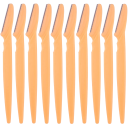 Cuchilla para cejas 15 cm Set de 10 unidades Afeitadora portátil para el rostro Afeitado detallado suave de vellos Herramienta cosmética 7