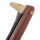 Cuchillo de injerto plegable 19,5 cm con despegador de corteza Hoja de metal y mango de madera marrón Para injertar y acoplar árboles frutales 9