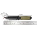 Cuchillo multiusos para exterior de 25 cm. Hoja de acero inoxidable con funda. Cuchillo táctico para la naturaleza. Camping, senderismo 2