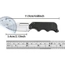 Cuchillo pequeño de acero inoxidable con funda de 12 cm, navaja de bolsillo para exteriores, para acampar, senderismo, supervivencia, hoja afilada 5