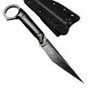 Cuchillo recto multiusos portátil para exteriores de 19 cm con funda, cuchillo de supervivencia para acampar, senderismo, caza, cuchillo táctico 2