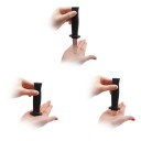 Cuchillo retráctil de plástico sin filo, accesorio para niños, accesorio de Halloween, daga retráctil falsa, cuchillo de broma retráctil, daga telescópica de truco, 18,8 x 2,6 cm 3