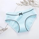 Cuecas de algodão para senhora com laço 5