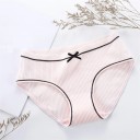 Cuecas de algodão para senhora com laço 6