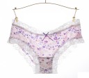 Cuecas de renda femininas com flores J2826 8
