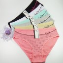 Cuecas femininas com estampado de laço - 6 unid 1