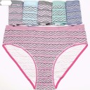 Cuecas femininas com padrão zig zag - 4 unidades 1
