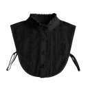Cuello falso para mujer, alto, plisado con encaje. Elegante cuello desmontable. Accesorio decorativo para jerséis, blusas y vestidos. 1