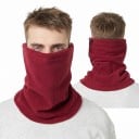 Cuello polar y bufanda resistente al viento y elástica con ajuste de goma para deporte y senderismo tamaño universal 8