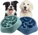 Cuenco anti-deglución 17x20x4cm para gatos y perros con protuberancias internas para controlar la alimentación rápida, evitar la deglución 7