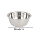 Cuenco de cocina de acero inoxidable con marcas de 16 cm Volumen 900 ml Cuenco medidor de acero inoxidable Paredes lisas para cocinar y hornear Cuenco 2