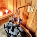 Cuenco difusor colgante para aceites esenciales para sauna y spa 12x6,5 cm Difusor de aromas de pared Cuenco de metal para fragancias Aromaterapia 3