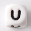 Cuentas de alfabeto de silicona - 100 uds. 24