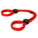 Cuerda BDSM de yute con dos bucles y sistema de apriete, ideal para bondage y restricción de movimiento, material natural, embalaje discreto 3