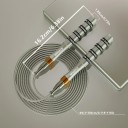 Cuerda para saltar MOGOLD con cable de acero 3 m Mangos de aluminio con rodamientos Ajuste automático de longitud Para crossfit y cardio 6