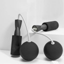 Cuerda para saltar sin costuras con bolas grandes de 6,5 cm Para entrenamiento en casa Pérdida de grasa Cuerda para saltar Sin balanceo También apta para interiores 4