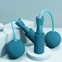 Cuerda para saltar sin costuras con bolas grandes de 6,5 cm Para entrenamiento en casa Pérdida de grasa Cuerda para saltar Sin balanceo También apta para interiores 2