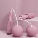Cuerda para saltar sin costuras con bolas grandes de 6,5 cm Para entrenamiento en casa Pérdida de grasa Cuerda para saltar Sin balanceo También 4