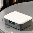 Cufăr cu cod numeric 33x26.5x12cm, cutie din ABS cu închidere pe bază de lacăt cu 4 cifre pentru economii, monede și obiecte de valoare mici 5