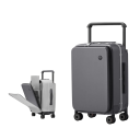 Cufăr de călătorie cu roți 50 cm Cadru din aluminiu și PC Bagaj de cabină cu mânere telescopice largi Cufăr rezistent pentru călătorii 1