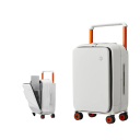 Cufăr de călătorie cu roți 60 cm Cadru din aluminiu și PC Mâner telescopic larg Compartiment interior multifuncțional Bagaj de călătorie mare 2