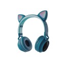 Cuffie Bluetooth over-ear con orecchie da gatto e retroilluminazione a LED Slot per scheda Micro SD Controllo della musica 6